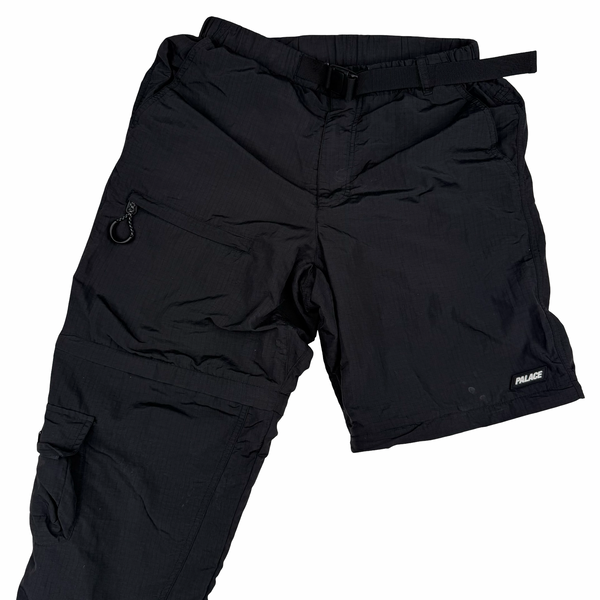 Palace  Black Convertible Zip-Off Hiking Trousers - Small