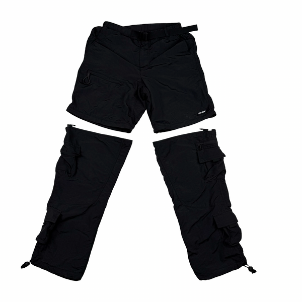 Palace  Black Convertible Zip-Off Hiking Trousers - Small