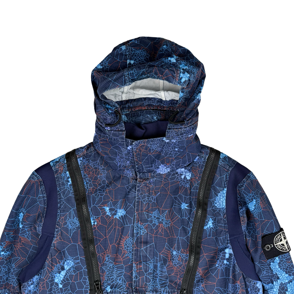 Stone Island 2019 Printed Heat Reactive Thermosensitive Fabric Hooded Jacket - Medium