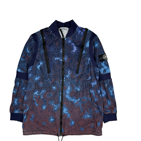 Stone Island 2019 Printed Heat Reactive Thermosensitive Fabric Hooded Jacket - Medium