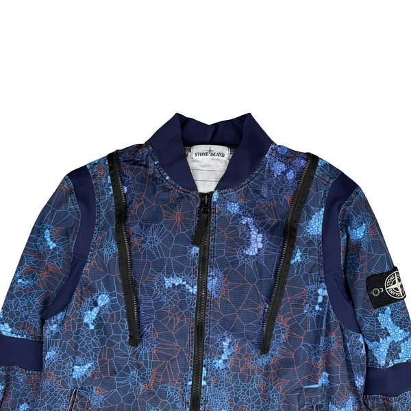 Stone Island 2019 Printed Heat Reactive Thermosensitive Fabric Hooded Jacket - Medium