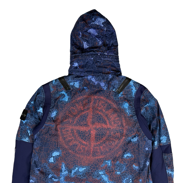 Stone Island 2019 Printed Heat Reactive Thermosensitive Fabric Hooded Jacket - Medium