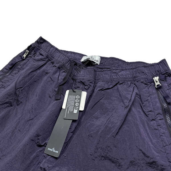 Stone Island 2023 Purple Nylon Metal Econyl Trousers - 31"