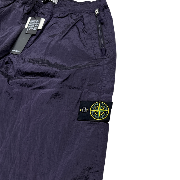 Stone Island 2023 Purple Nylon Metal Econyl Trousers - 31"
