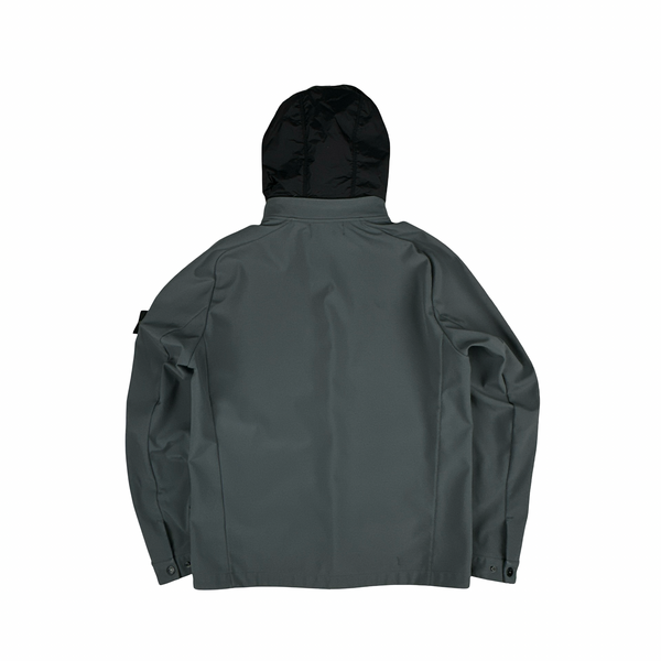 Stone Island Grey Light Soft Shell R Jacket - Large