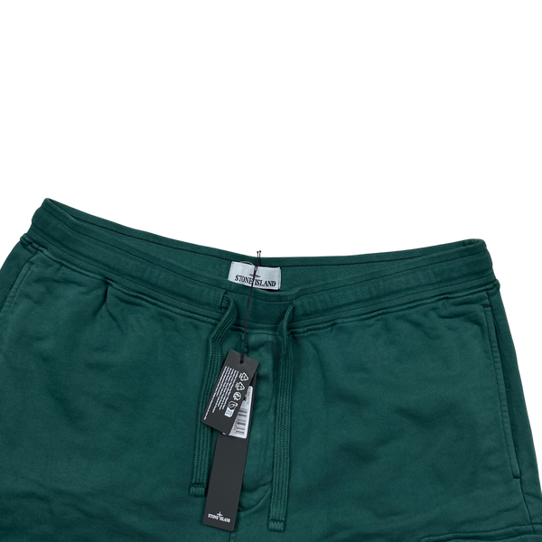 Stone Island 2023 Forest Green Cotton Shorts - XXL