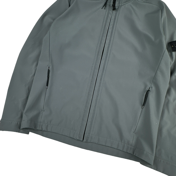 Stone Island Grey Light Soft Shell R Jacket - Large