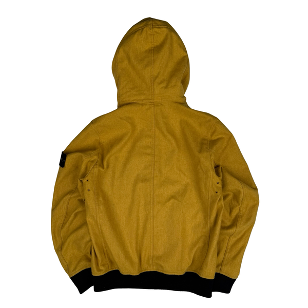 Stone Island Light Mustard Yellow 2014 Melange Wool Poly Jacket - Medium
