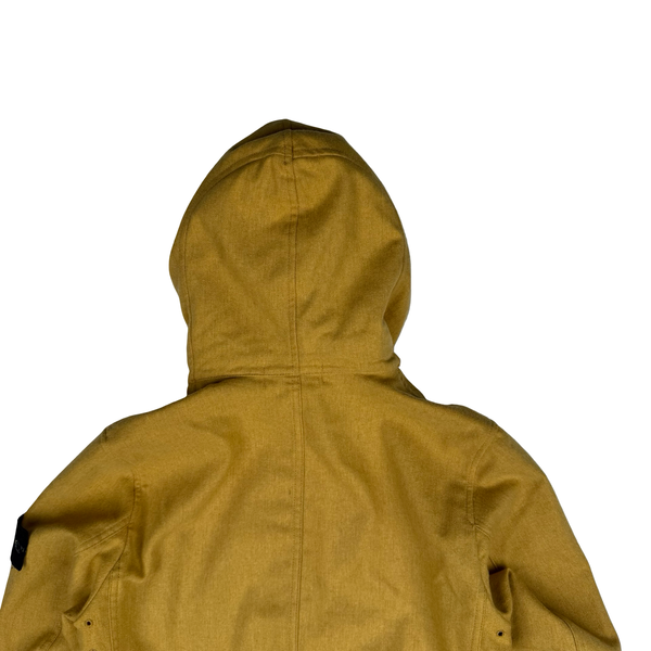 Stone Island Light Mustard Yellow 2014 Melange Wool Poly Jacket - Medium