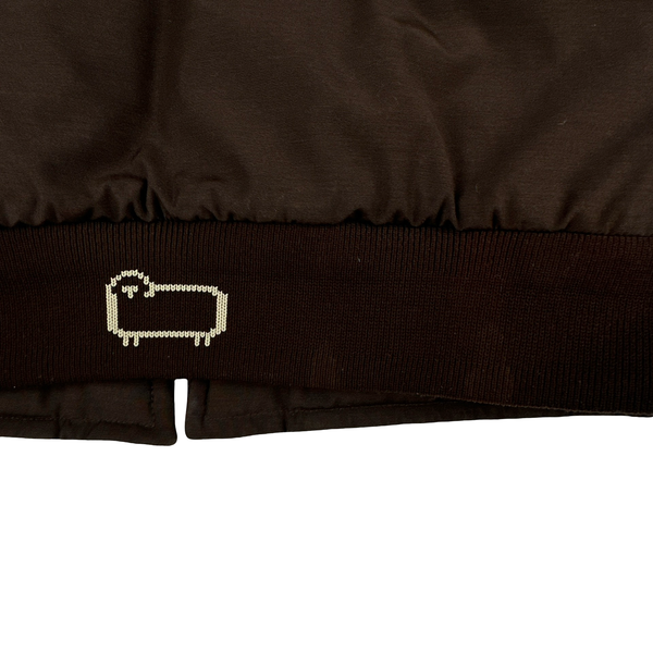 Woolrich Brown Wool Lined Zip up Gilet jacket - Large