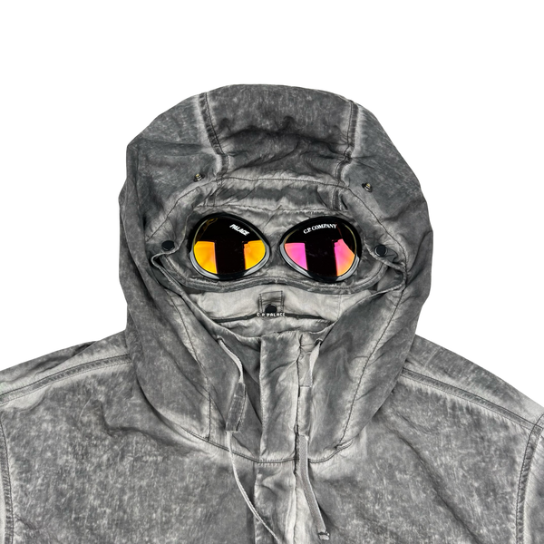 CP Company x Palace Grey Nylon La Mille Goggle Jacket - Medium