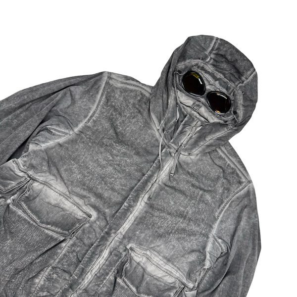 CP Company x Palace Grey Nylon La Mille Goggle Jacket - Medium