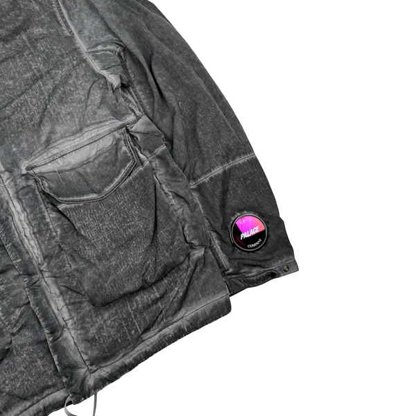 CP Company x Palace Grey Nylon La Mille Goggle Jacket - Medium
