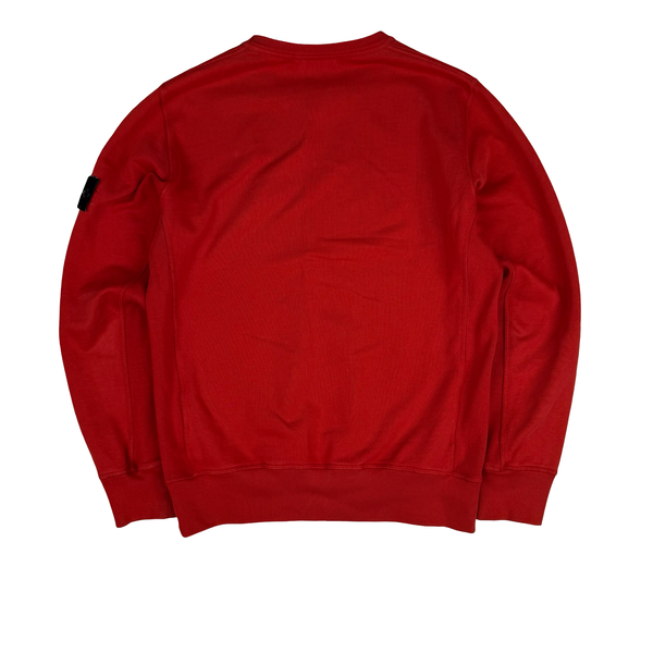 Stone Island 2013 Red Cotton Crew Neck Jumper - Medium