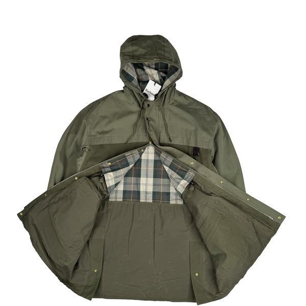 Barbour Khaki Green Icons Durham Casual Hooded Jacket - Medium