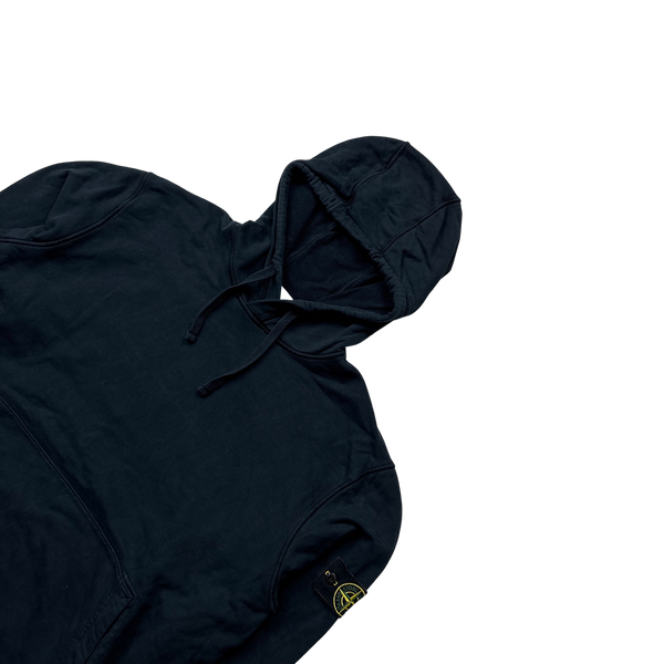 Stone Island 2022 Navy Pullover Cotton Hoodie - 3XL