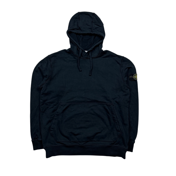 Stone Island 2022 Navy Pullover Cotton Hoodie - 3XL