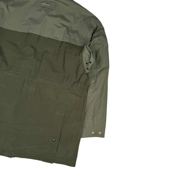 Barbour Khaki Green Icons Durham Casual Hooded Jacket - Medium