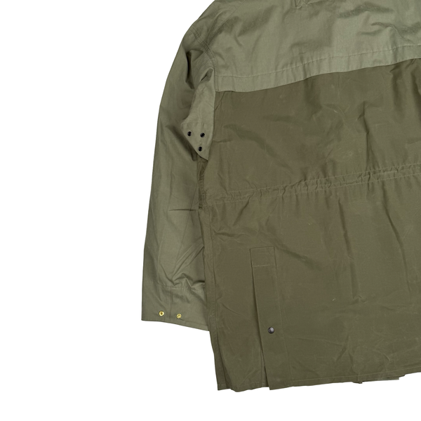 Barbour Khaki Green Icons Durham Casual Hooded Jacket - Medium