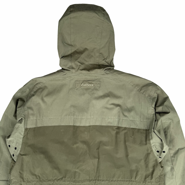 Barbour Khaki Green Icons Durham Casual Hooded Jacket - Medium