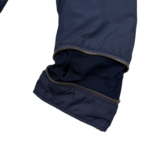 Stone Island 2013 Shadow Project Navy Quilted Fishtail Long Parka Jacket - Medium