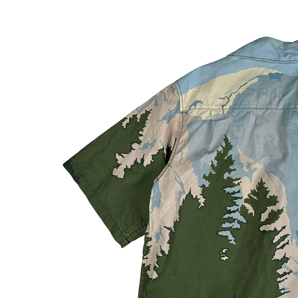 Prada Runway Outdoor Camo Buttoned Shirt - Medium
