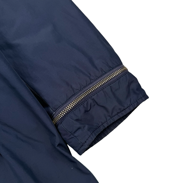 Stone Island 2013 Shadow Project Navy Quilted Fishtail Long Parka Jacket - Medium