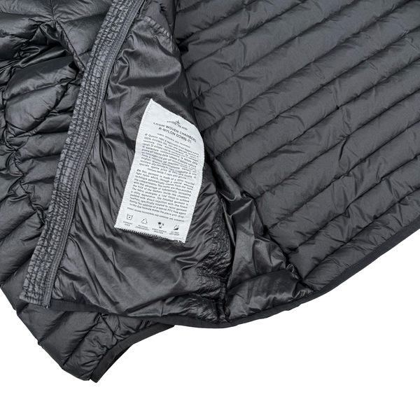Stone Island 2022 Black Loom Woven R Nylon Down TC Puffer - Medium