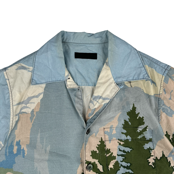 Prada Runway Outdoor Camo Buttoned Shirt - Medium