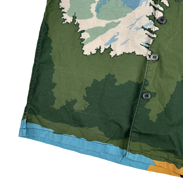 Prada Runway Outdoor Camo Buttoned Shirt - Medium