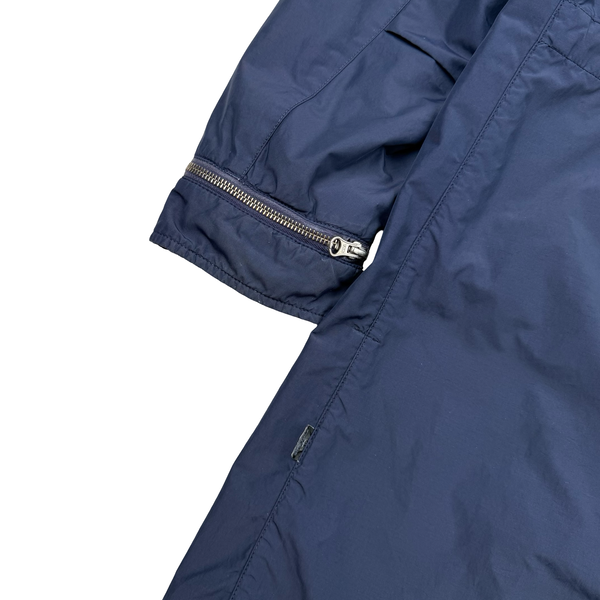 Stone Island 2013 Shadow Project Navy Quilted Fishtail Long Parka Jacket - Medium