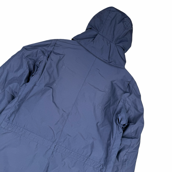 Stone Island 2013 Shadow Project Navy Quilted Fishtail Long Parka Jacket - Medium
