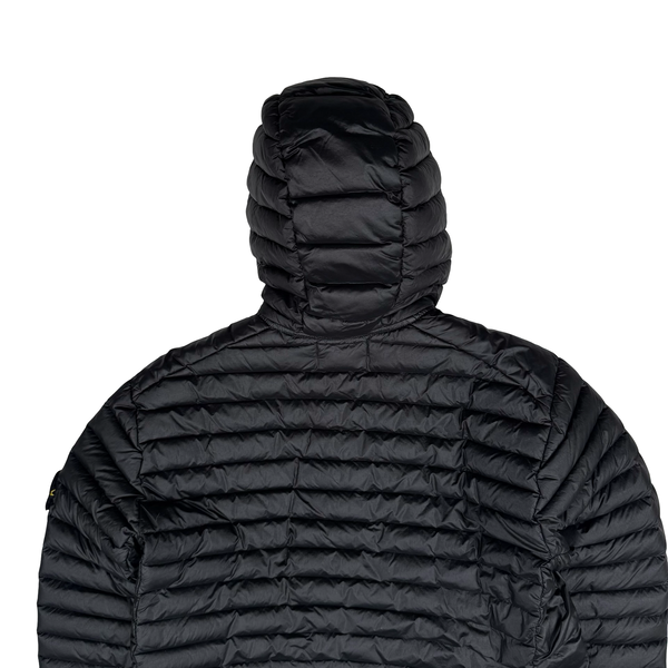 Stone Island 2022 Black Loom Woven R Nylon Down TC Puffer - Medium