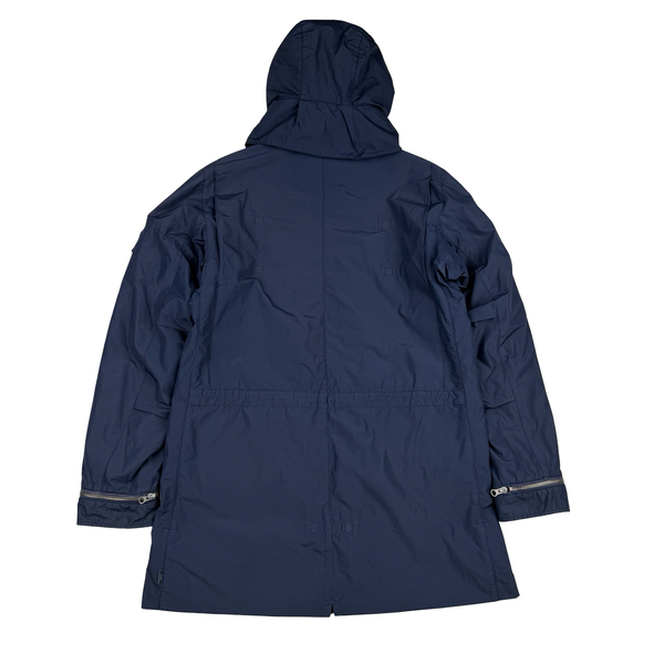 Stone Island 2013 Shadow Project Navy Quilted Fishtail Long Parka Jacket - Medium