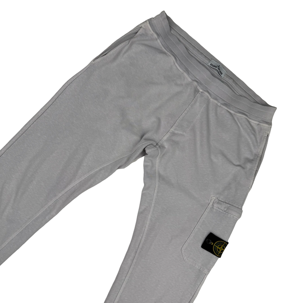 Stone Island 2016 Silver Grey Cotton Joggers - Large