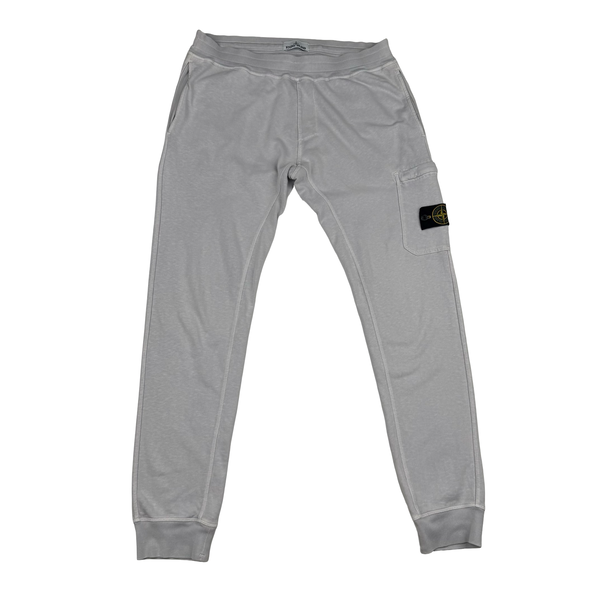 Stone Island 2016 Silver Grey Cotton Joggers - Large