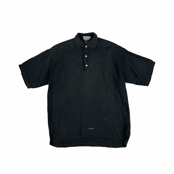 Stone Island Marina 1993 Button up Polo T Shirt - Medium