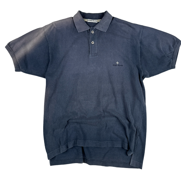 Stone Island Navy Vintage Polo T Shirt - XL