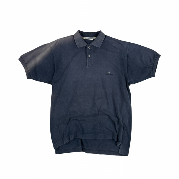 Stone Island Navy Vintage Polo T Shirt - XL