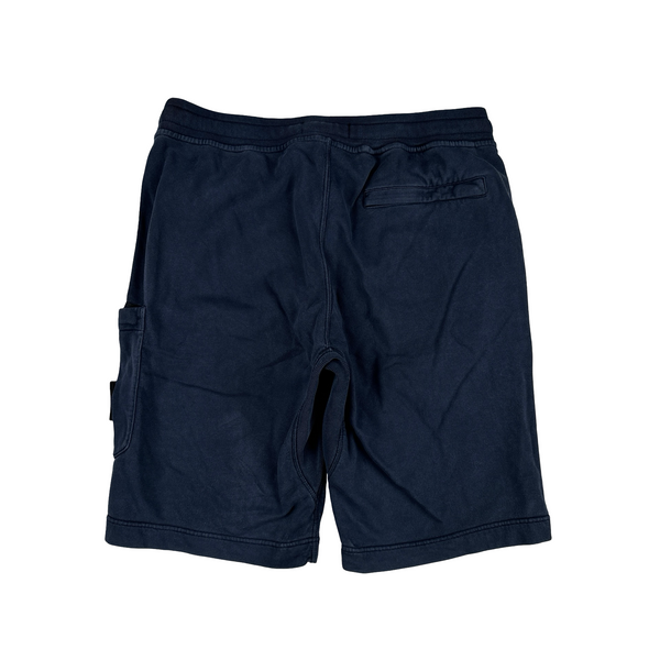 Stone Island 2017 Navy Cotton Shorts - Large
