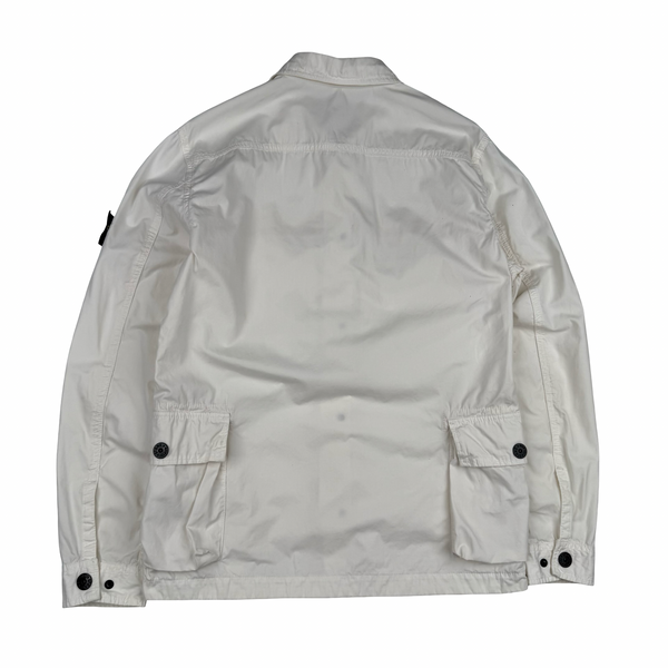 Stone Island 2016 Ivory Cotton Overshirt - Medium