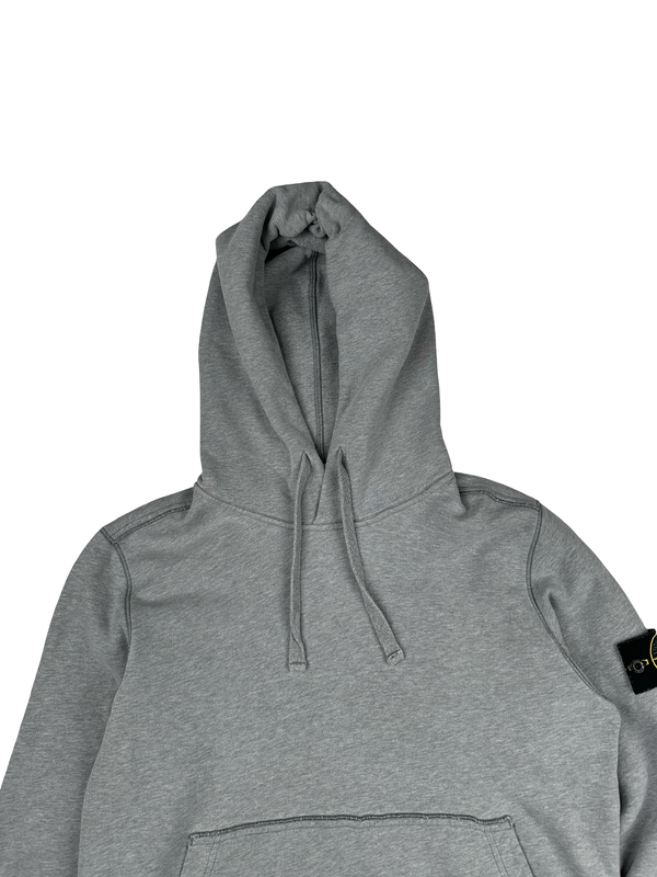 Stone Island 2018 Grey Cotton Pullover Hoodie - Medium