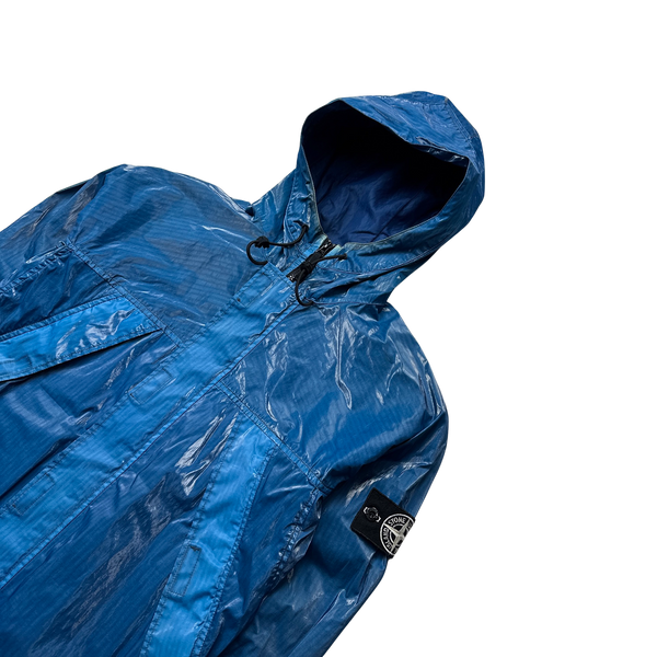 Stone Island 2012 Blue Prismatica Hooded Jacket - Medium
