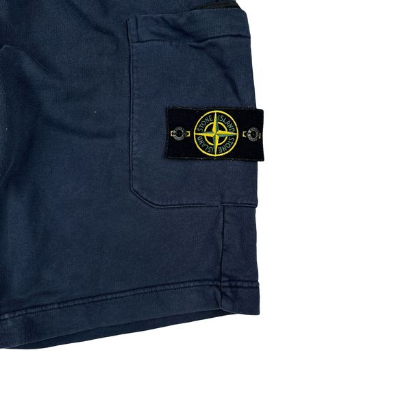 Stone Island 2017 Navy Cotton Shorts - Large