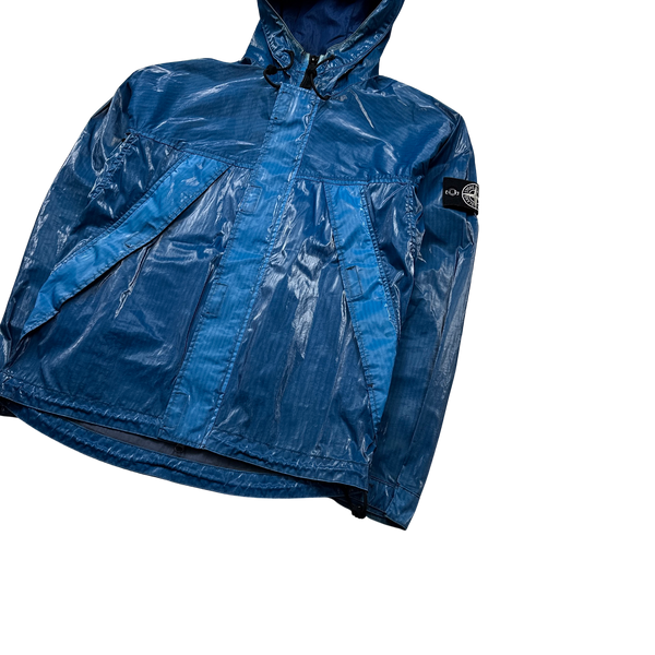 Stone Island 2012 Blue Prismatica Hooded Jacket - Medium