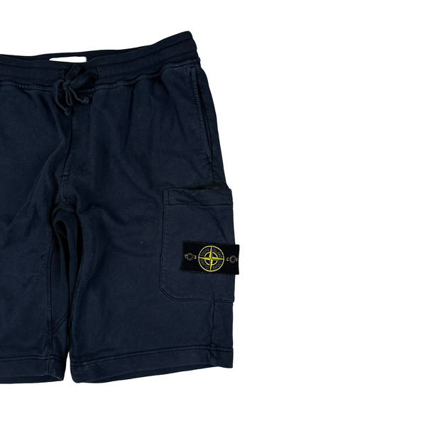 Stone Island 2017 Navy Cotton Shorts - Large