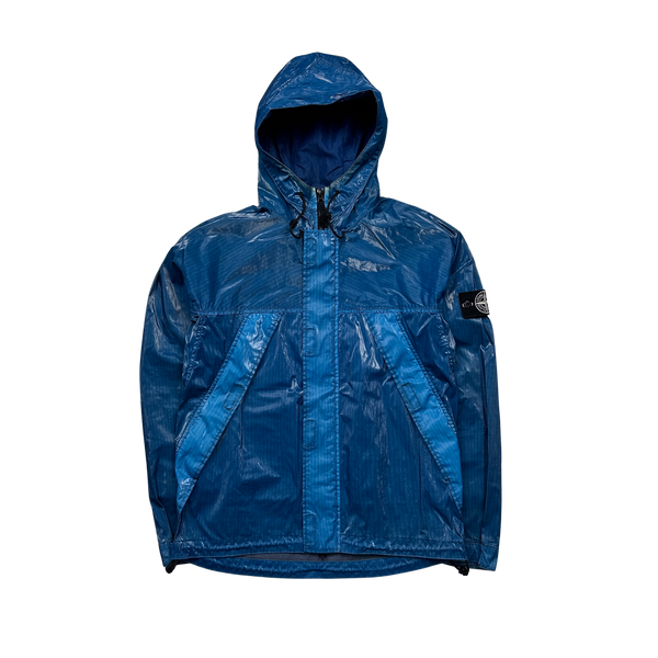 Stone Island 2012 Blue Prismatica Hooded Jacket - Medium