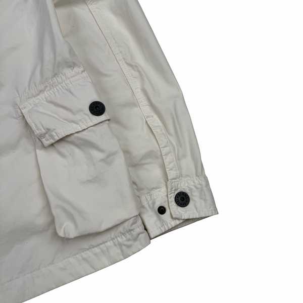 Stone Island 2016 Ivory Cotton Overshirt - Medium