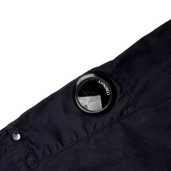 CP Company Black Cotton Double Chest Pocket Overshirt  - Medium