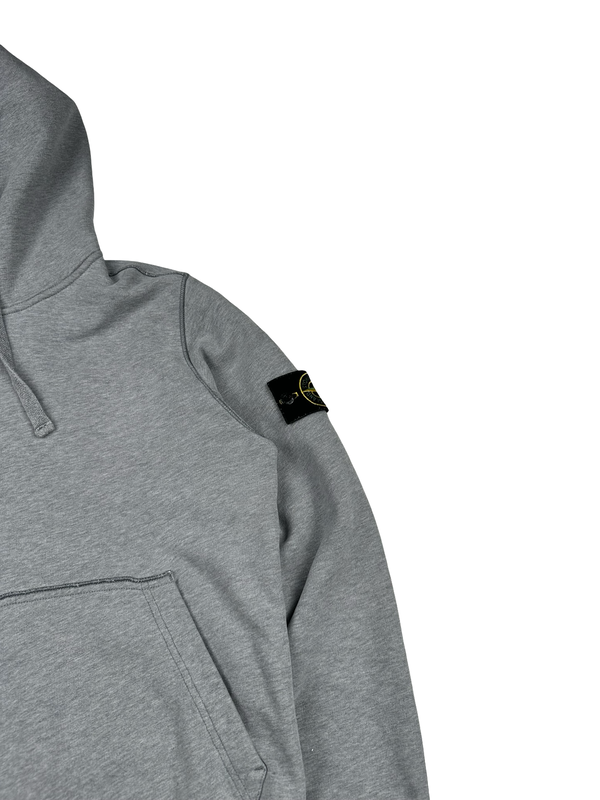 Stone Island 2018 Grey Cotton Pullover Hoodie - Medium